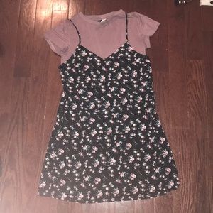 H&M Floral Dress with Crop Top
